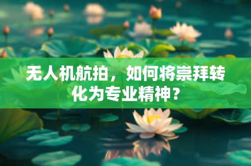 无人机航拍，如何将崇拜转化为专业精神？