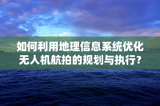 如何利用地理信息系统优化无人机航拍的规划与执行？